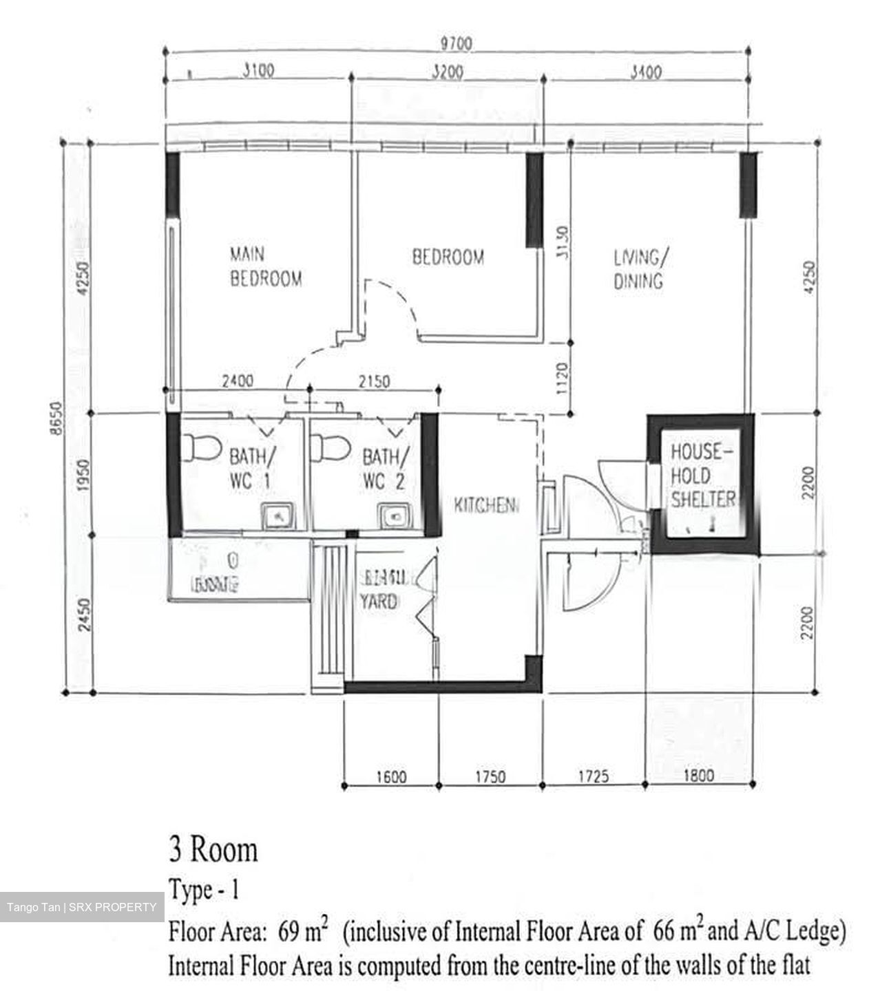 Blk 613A Tampines Greenview (Tampines), HDB 3 Rooms #576259181